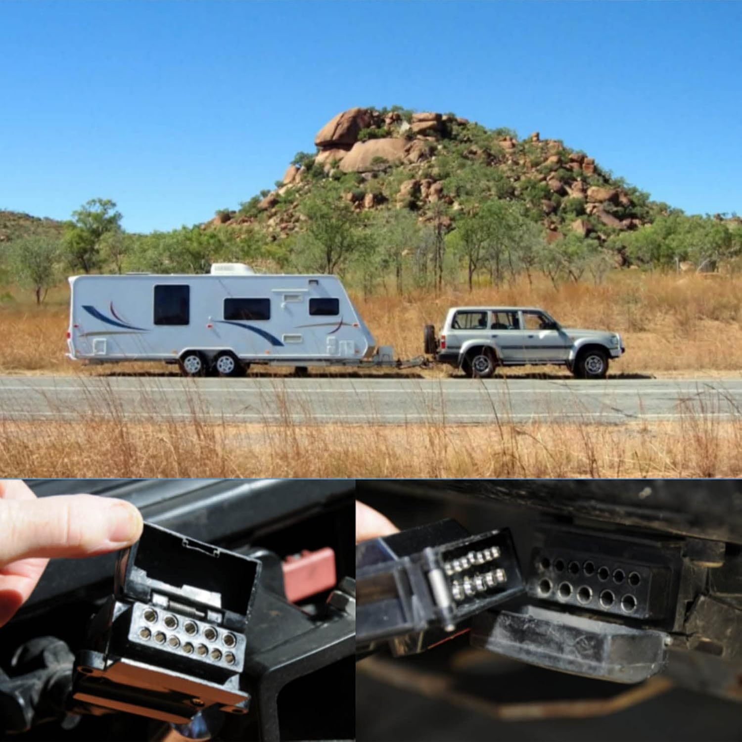 heavy duty 12 pin flat trailer plug and socket set, durable rv trailer connector for reliable connection – for trailers, boats, light trucks, outdoor enthusiasts, camp heavy duty 12 pin flat trailer plug and socket set, durable rv trailer connector for reliable connection – for trailers, boats, light trucks, outdoor enthusiasts, camp