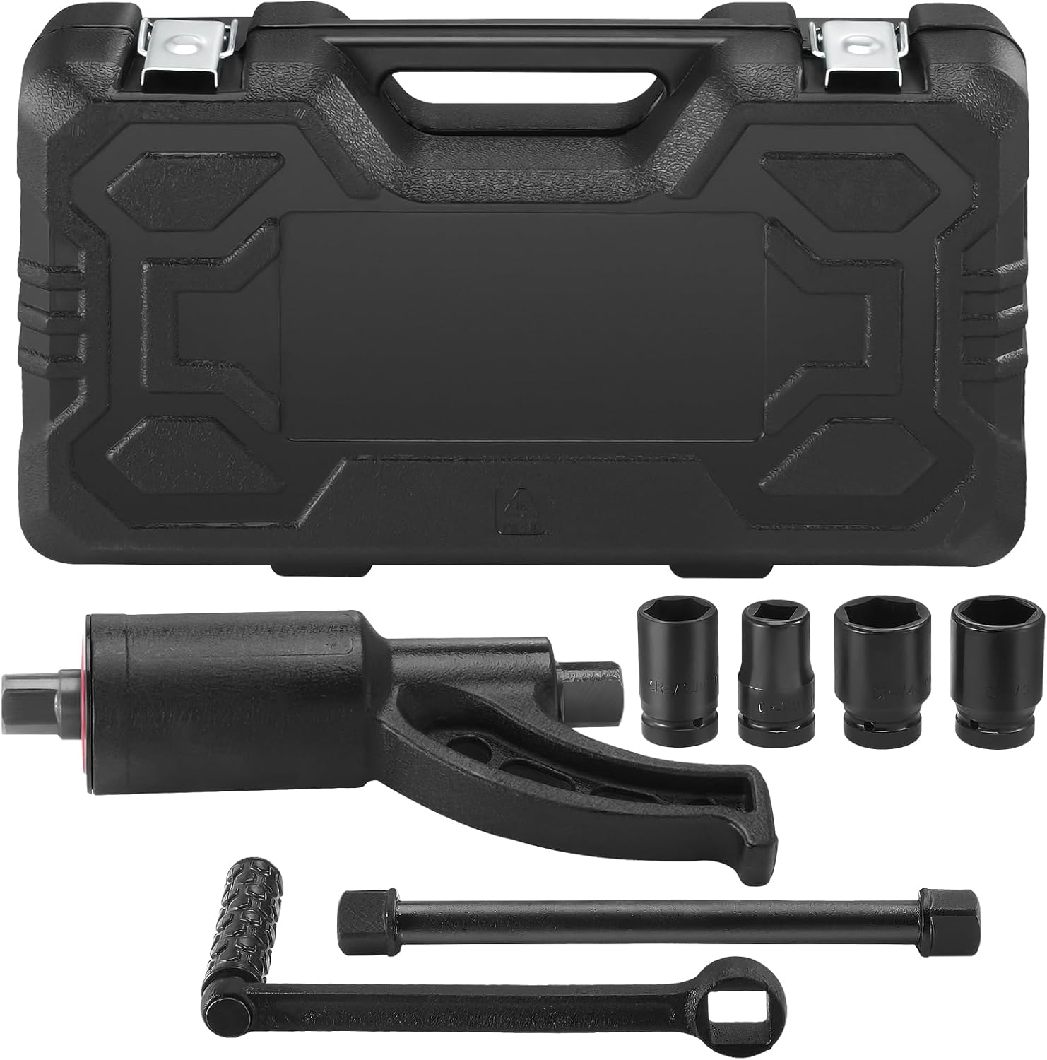 vevor torque multiplier wrench set, 1 inch drive lug nut wrench, 1:58 4800n.m lug nut remover with 4 sockets and storage case for truck trailer rv vevor torque multiplier wrench set, 1 inch drive lug nut wrench, 1:58 4800n.m lug nut remover with 4 sockets and storage case for truck trailer rv