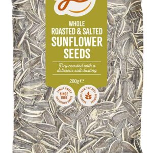 j.c.'s quality foods roasted & salted sunflower seeds 200g