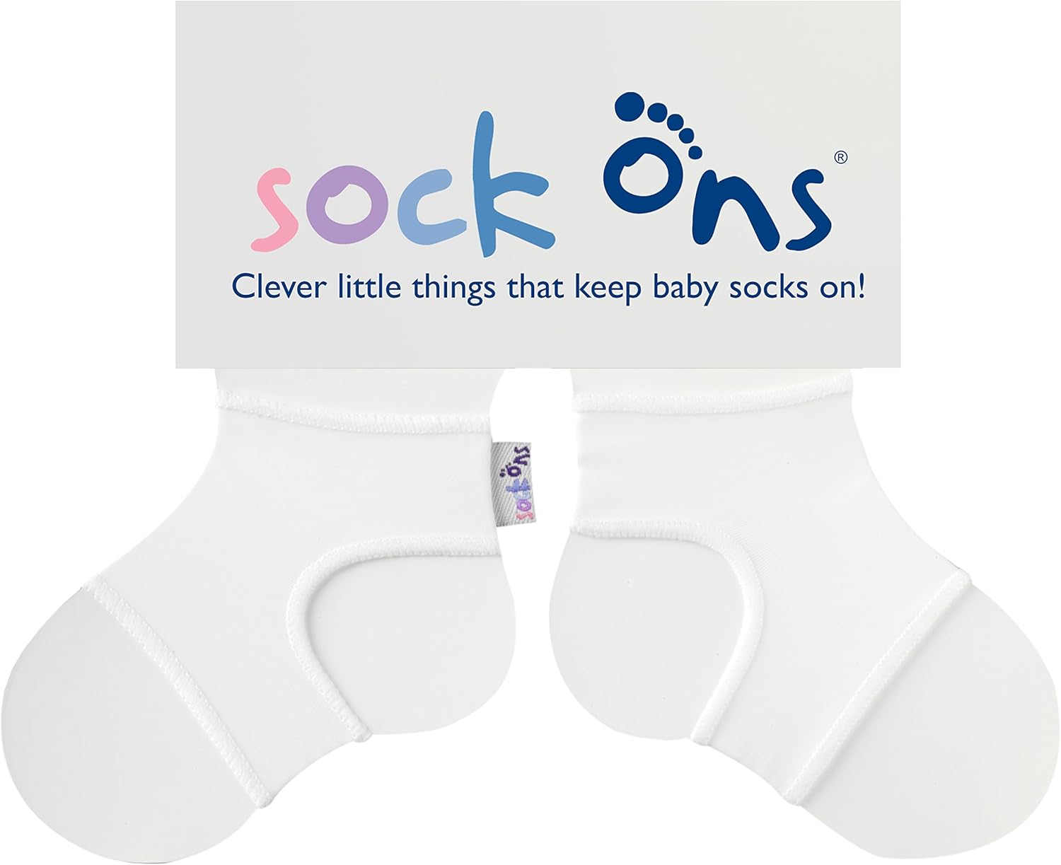 sock ons sockons clever little things baby socks small, white sock ons sockons clever little things baby socks small, white