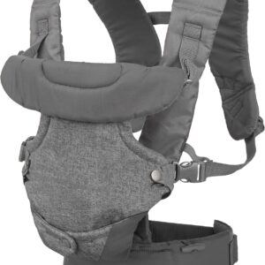 baby carrier, advanced 4 in 1 convertible carrier, baby carrier newborn to toddler 8 32 lbs (3.6 14.5kg) (grey)