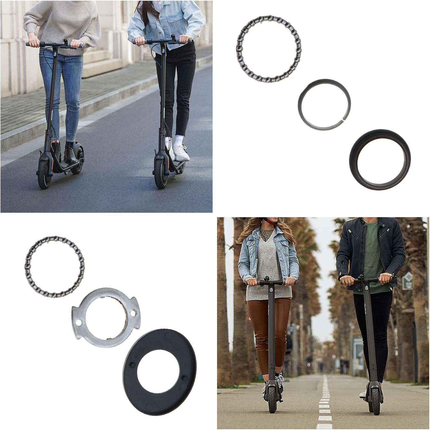 emsea set of 6pcs roller steering bearing front fork bearing bowl scooter repair spare parts compatible with xiaomi m365/1s /essential/pro/pro 2 electric scooters emsea set of 6pcs roller steering bearing front fork bearing bowl scooter repair spare parts compatible with xiaomi m365/1s /essential/pro/pro 2 electric scooters