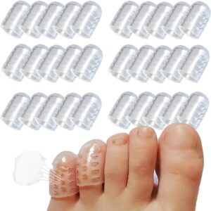 30pcs silicone anti friction toe protector,breathable gel toe cap silicone toe cover sleeves,toe cover breathable silicone toe protector,breathable toe protector gel toe cap,silicone toe cover toe pad