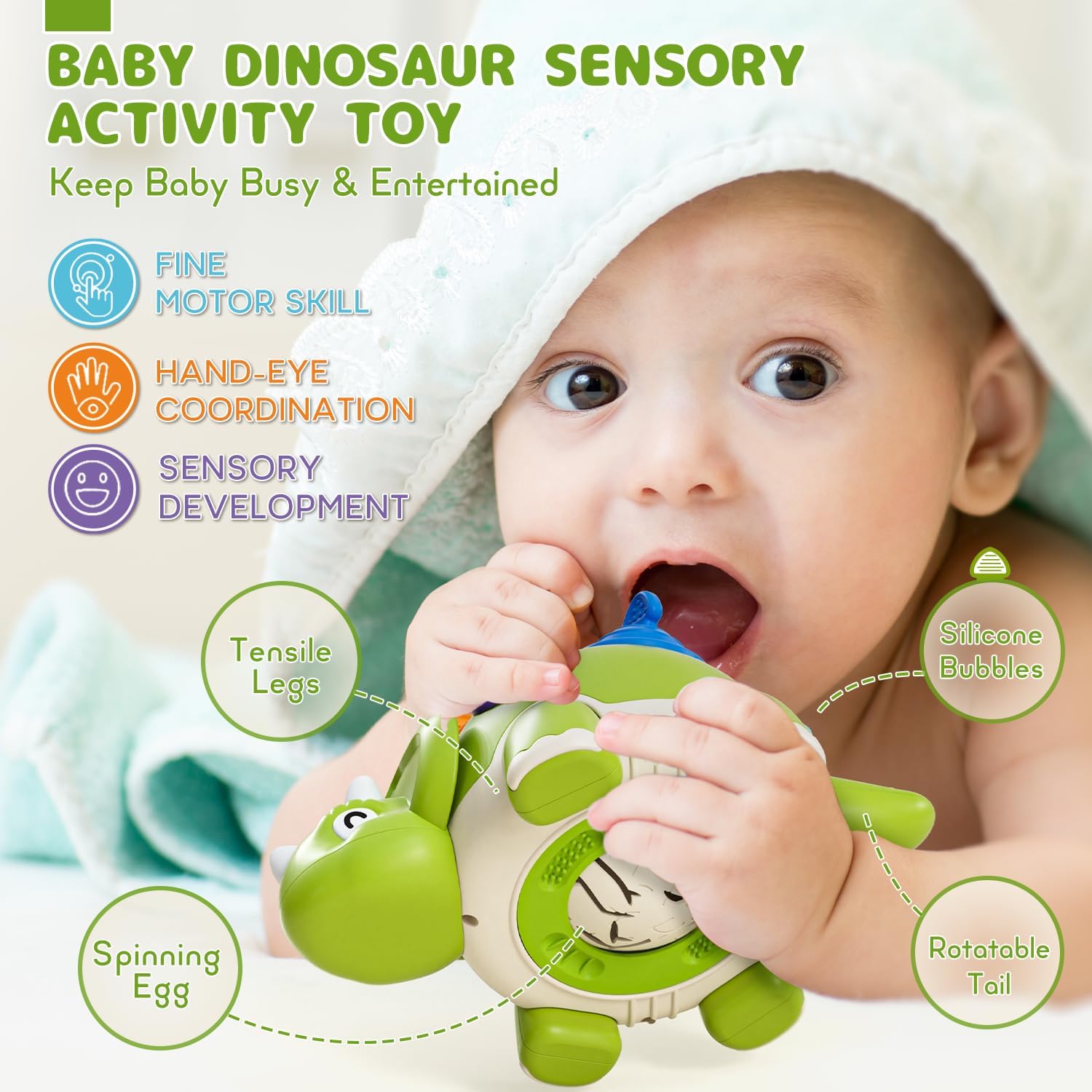 lehoo castle baby toys for 1 year old, montessori toys for toddlers, baby sensory toys for toddler, dinosaur sensory toys early educational travel toys for boys girls(green) lehoo castle baby toys for 1 year old, montessori toys for toddlers, baby sensory toys for toddler, dinosaur sensory toys early educational travel toys for boys girls(green)
