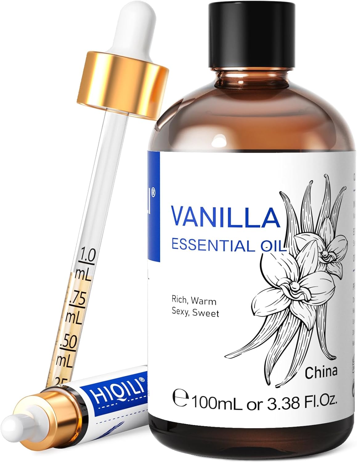 hiqili vanilla essential oil strong fragrance and lasting for diffuser,body bath,candle making 3.38 fl oz hiqili vanilla essential oil strong fragrance and lasting for diffuser,body bath,candle making 3.38 fl oz
