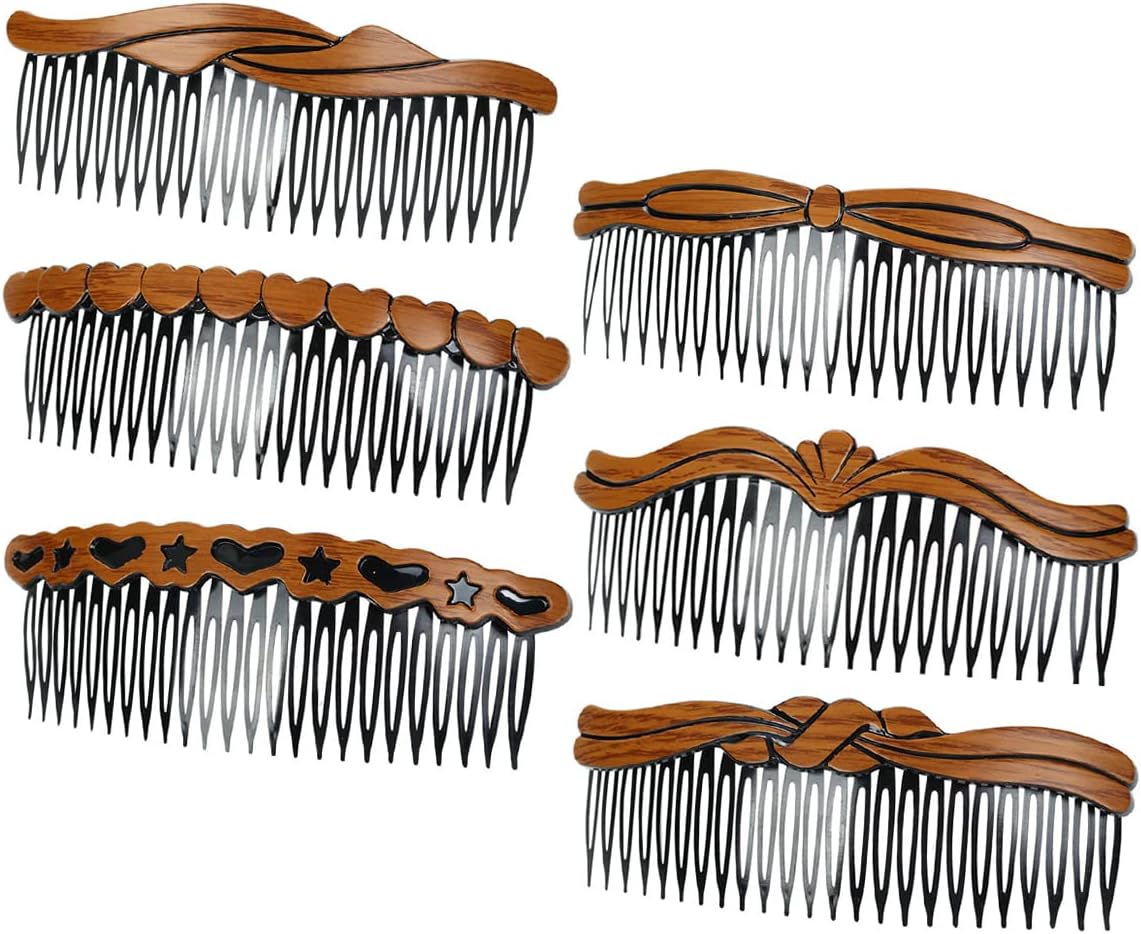 french hair side comb, 6 pcs different vintage elegant hair comb clip for women girls, wedding style, fine hair accessories french hair side comb, 6 pcs different vintage elegant hair comb clip for women girls, wedding style, fine hair accessories