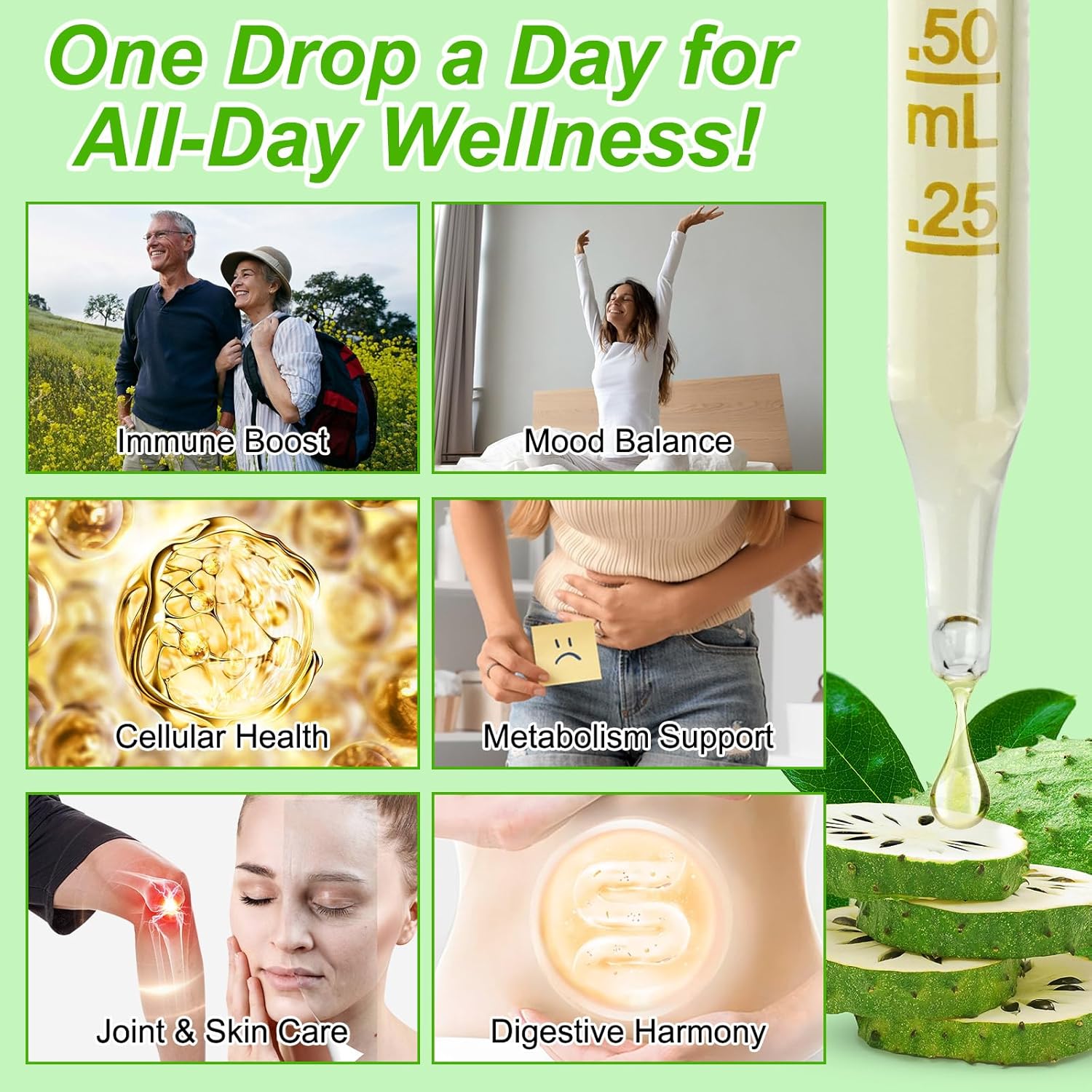 soursop graviola liquid drop organic 1800 mg, organic soursop extract liquid for cell support, boosting immune health soursop graviola liquid drop organic 1800 mg, organic soursop extract liquid for cell support, boosting immune health
