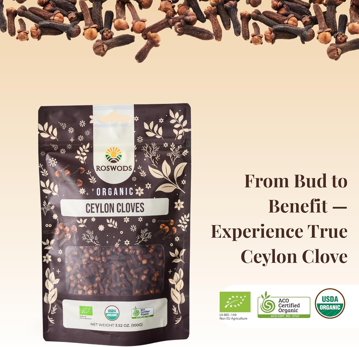 australian certified organic ceylon whole cloves aromatic & fresh australian certified organic ceylon whole cloves aromatic & fresh
