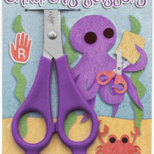 ashton and wright children's double hole training scissors purple right handed (1)