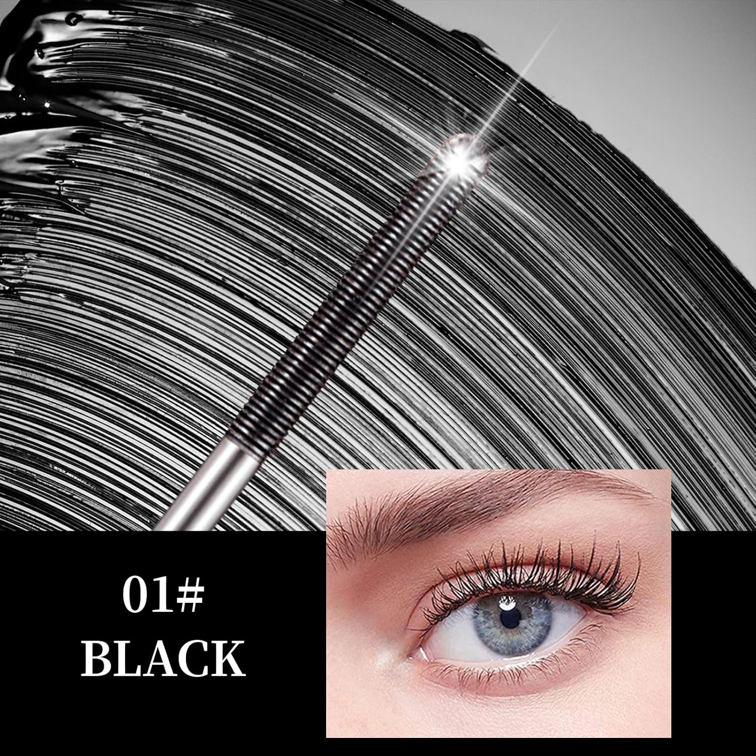 dageda metal wand mascara, washable iron wand mascara, waterproof and smudge proof metal eyelash makeup, curling, non clumping, volume slim with bristle less brush (#01 black) dageda metal wand mascara, washable iron wand mascara, waterproof and smudge proof metal eyelash makeup, curling, non clumping, volume slim with bristle less brush (#01 black)