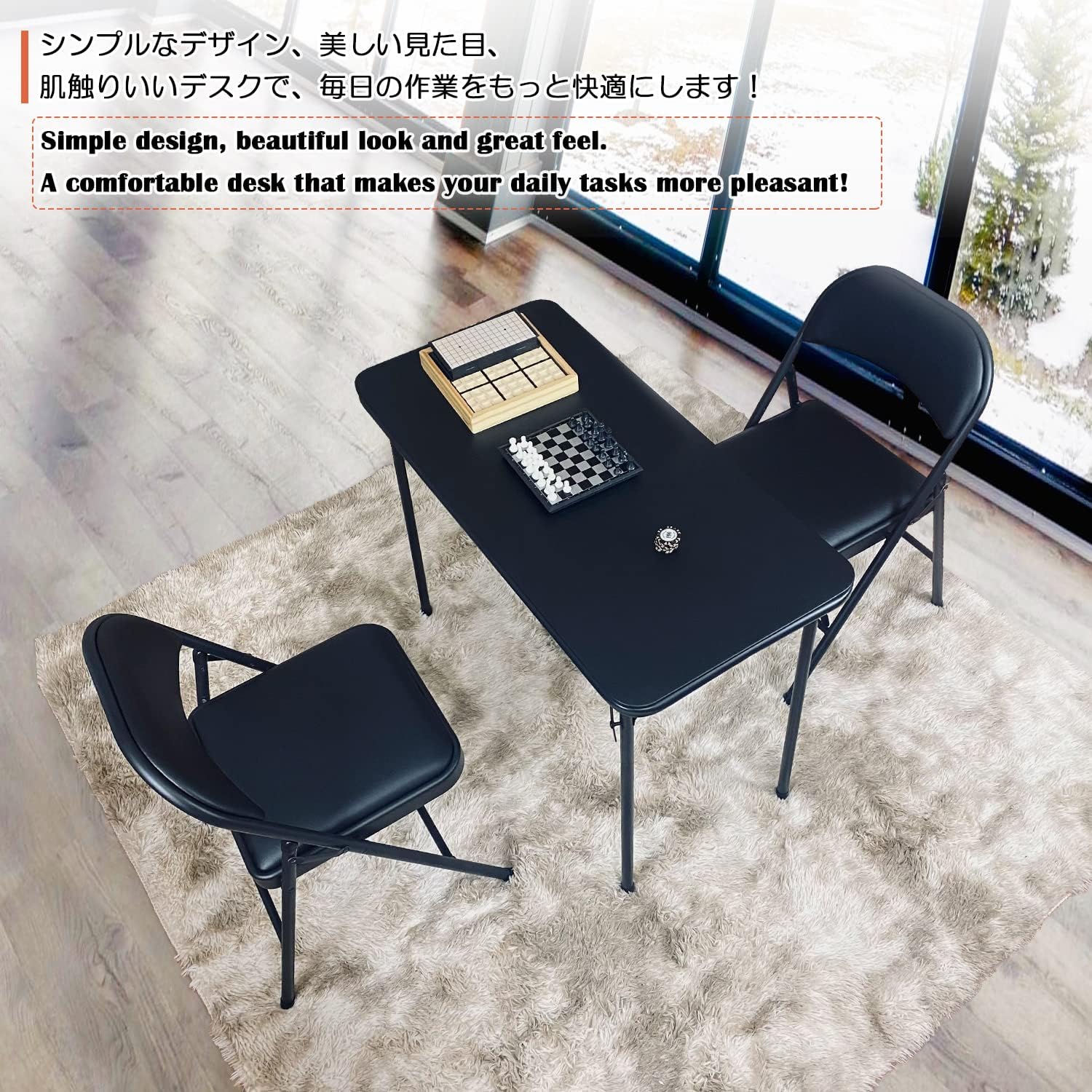 kaihaowin metal folding table, small foldable desk with vinyl top, powder coated steel legs, compact lightweight portabletable for craft/dinner/writing no assembly require kaihaowin metal folding table, small foldable desk with vinyl top, powder coated steel legs, compact lightweight portabletable for craft/dinner/writing no assembly require