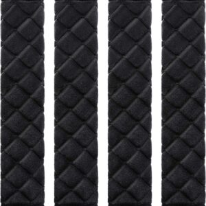 4 pack seat belt cover extra long seat belt pads for car soft comfort shoulder strap covers harness pads helps protect your neck and shoulder(24.5cm,black)