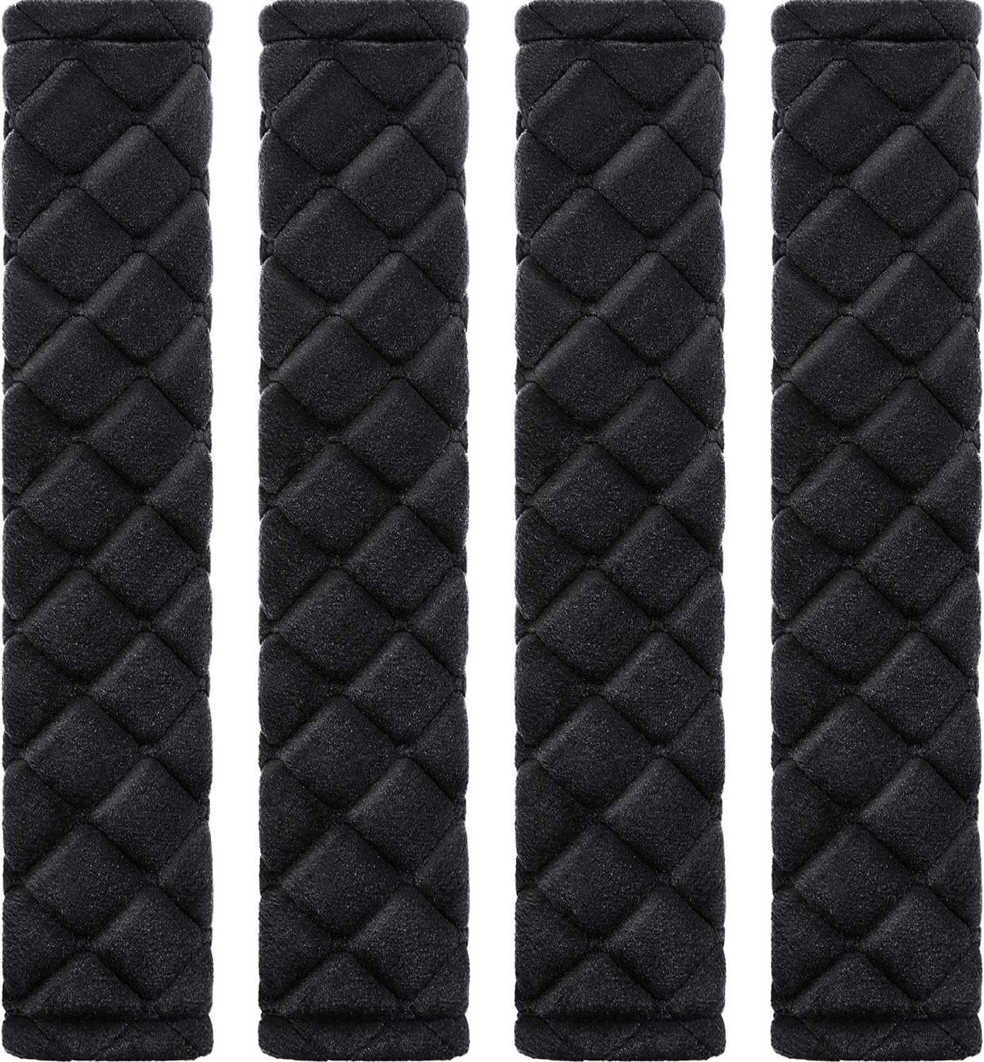 4 pack seat belt cover extra long seat belt pads for car soft comfort shoulder strap covers harness pads helps protect your neck and shoulder(24.5cm,black) 4 pack seat belt cover extra long seat belt pads for car soft comfort shoulder strap covers harness pads helps protect your neck and shoulder(24.5cm,black)