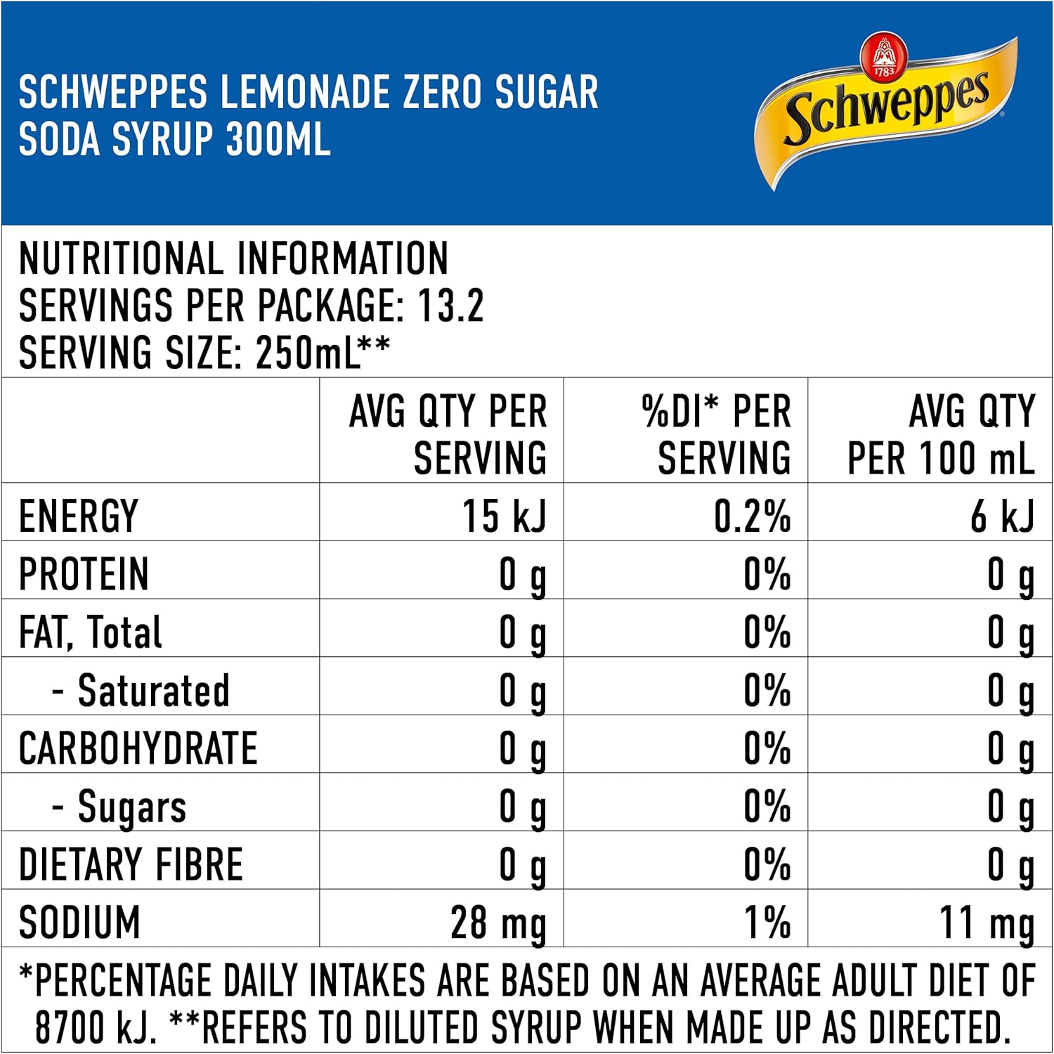 schweppes lemonade soda syrup 300ml x 12 glass schweppes lemonade soda syrup 300ml x 12 glass