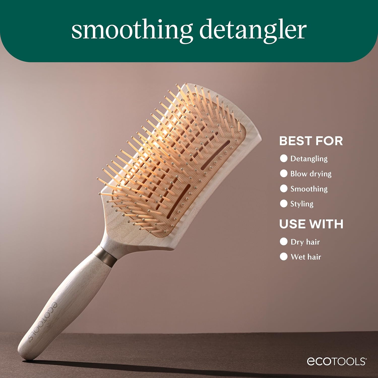 ecotools smoothing detangler hair brush ecotools smoothing detangler hair brush