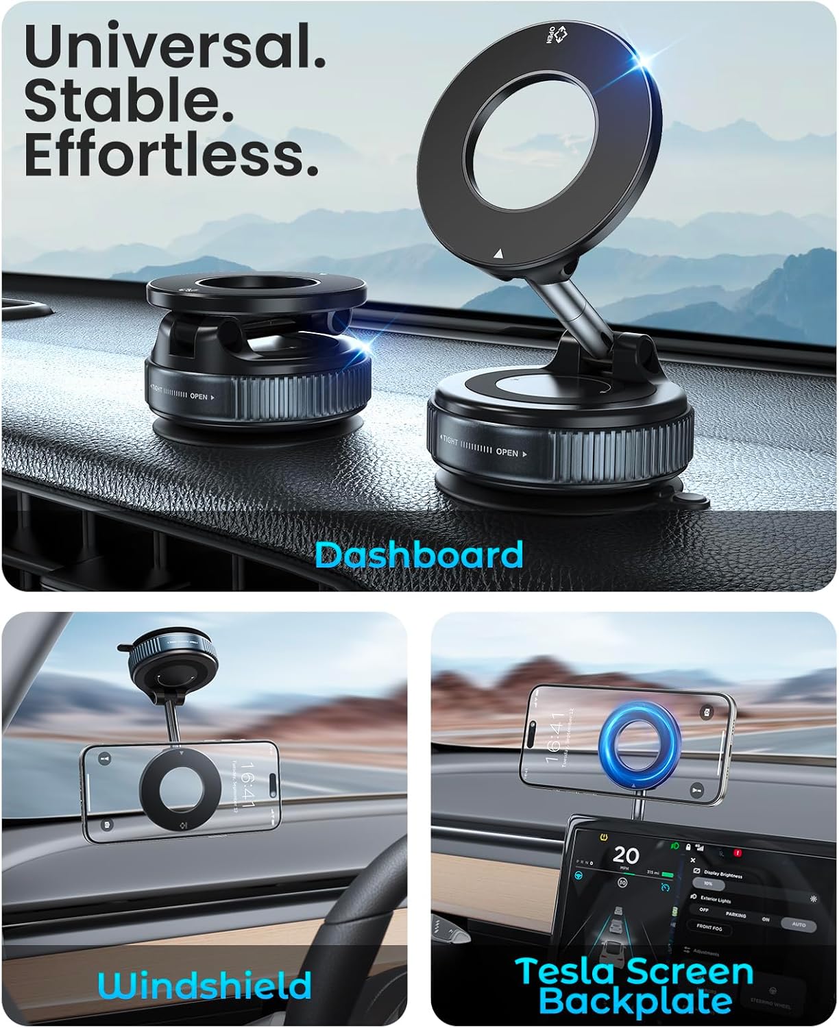 jononser magnetic suction cup phone mount for magsafe, 360° adjustable magnetic car phone holder, pocket size foldable car mount, cell phone holders for your car for iphone 17 16 15 14 13 12 series jononser magnetic suction cup phone mount for magsafe, 360° adjustable magnetic car phone holder, pocket size foldable car mount, cell phone holders for your car for iphone 17 16 15 14 13 12 series
