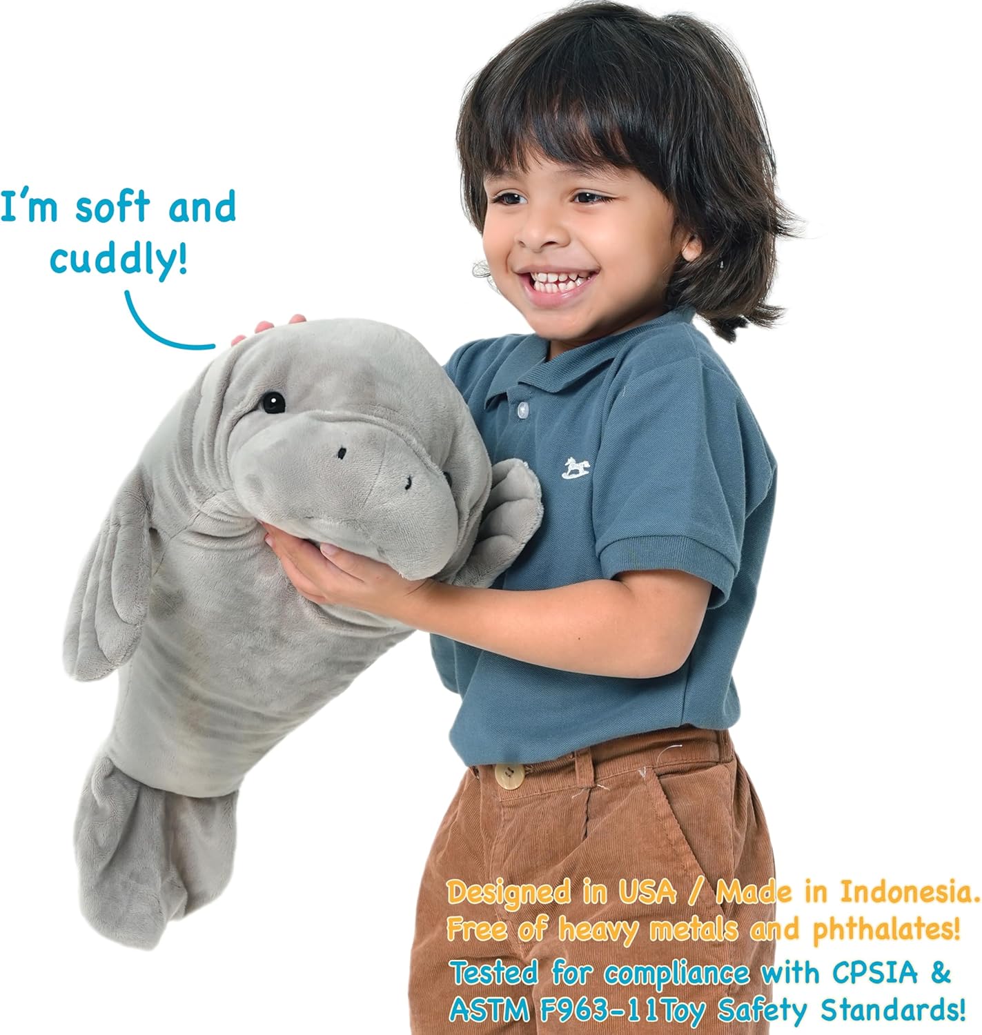 tigerhart morgan the manatee 21 inch stuffed animal plush tigerhart morgan the manatee 21 inch stuffed animal plush