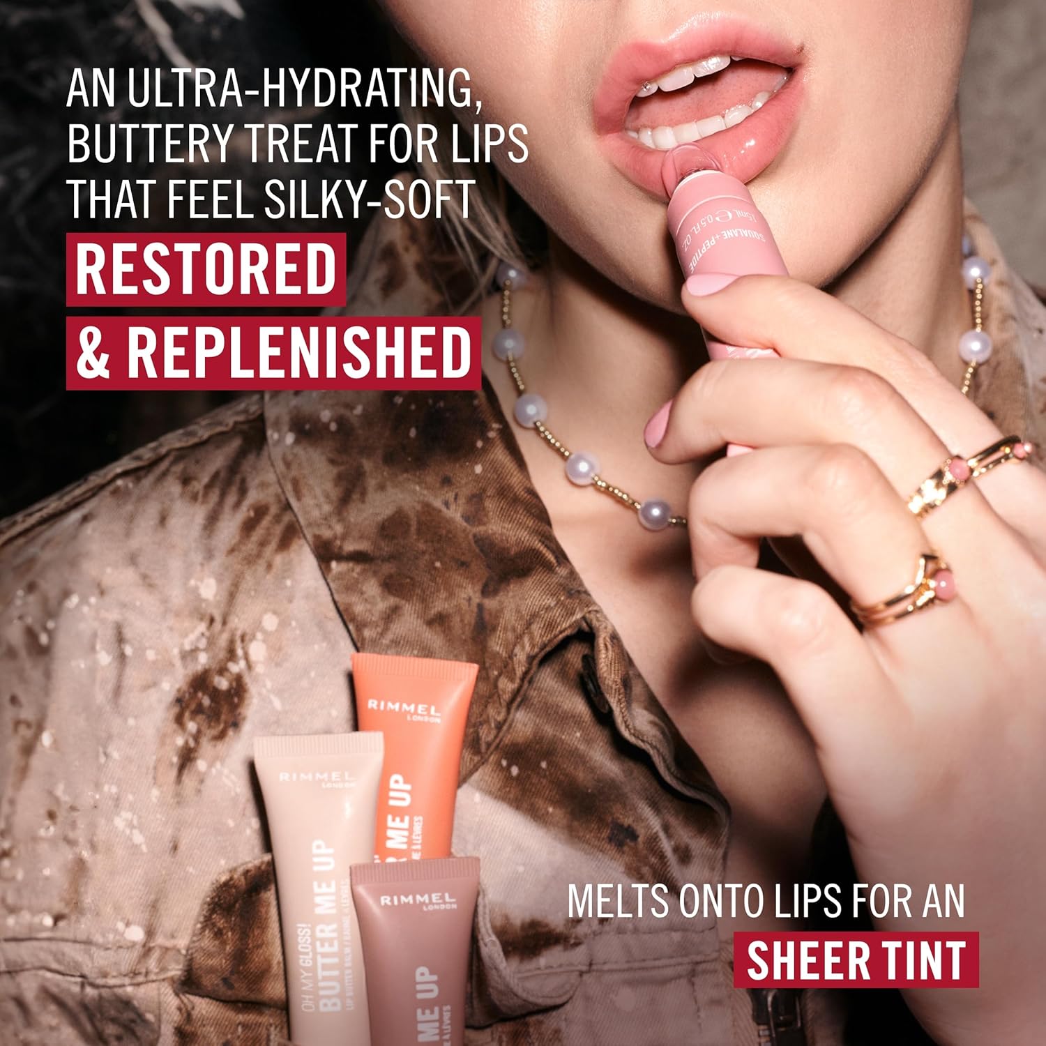 rimmel london oh my gloss butter me up lip butter balm 003 bubble gum, hydrating lip balm, tinted lip balm, lip care, hydration, nourishing, squalene, 15ml (0.53oz) rimmel london oh my gloss butter me up lip butter balm 003 bubble gum, hydrating lip balm, tinted lip balm, lip care, hydration, nourishing, squalene, 15ml (0.53oz)