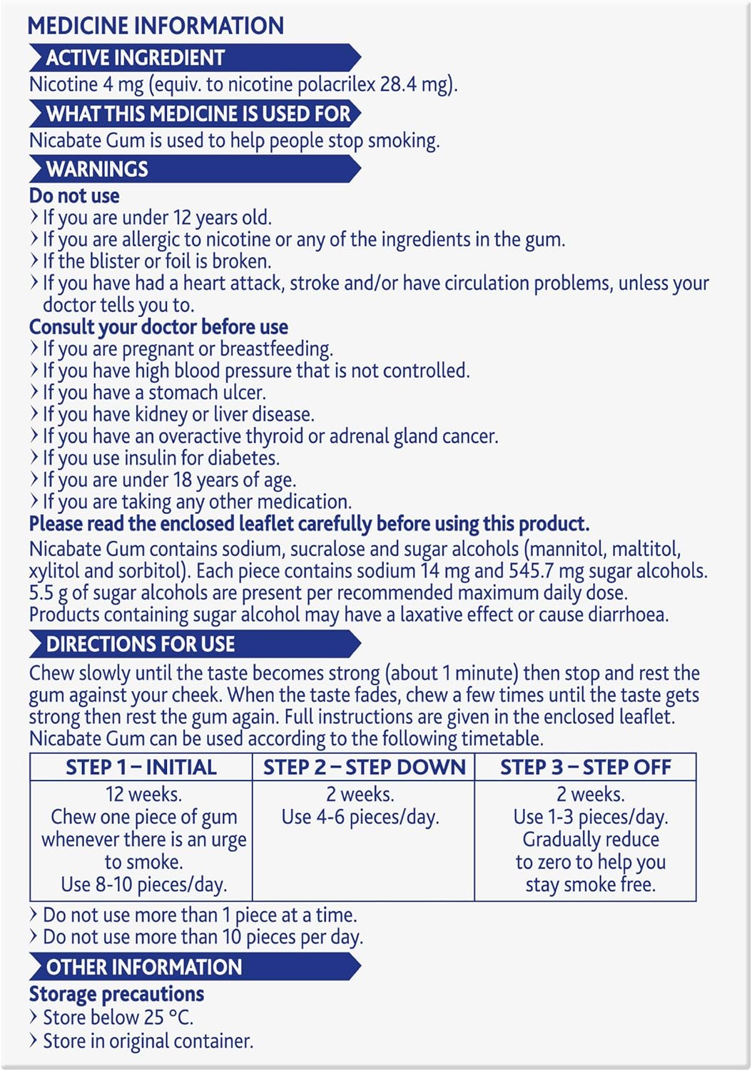 nicabate extra strength extra fresh mint 4mg nicotine gum (pack of 100) nicabate extra strength extra fresh mint 4mg nicotine gum (pack of 100)
