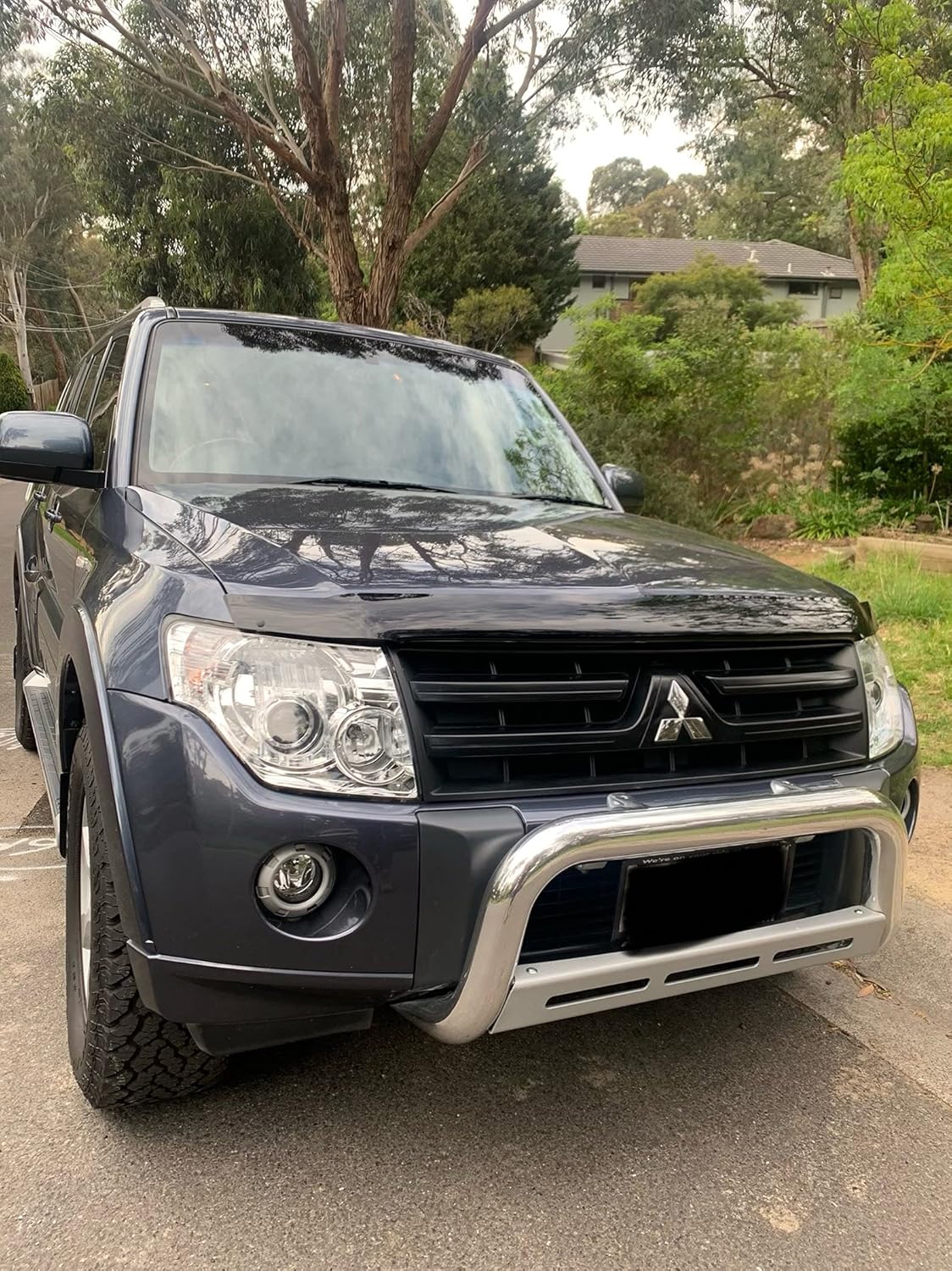 tradieschoice 4x4 bonnet protector guard to suit mitsubishi pajero ns nx 2007 2020 tinted black tradieschoice 4x4 bonnet protector guard to suit mitsubishi pajero ns nx 2007 2020 tinted black