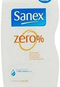 sanex zero% dry skin shower gel 250ml pack of 2