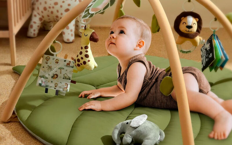 5. blissful diary baby play gym & activity mat