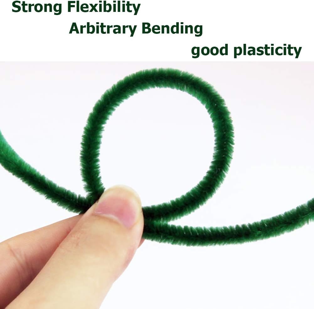 100 pieces pipe cleaners chenille stem, solid color pipe cleaners set for craft supplies diy arts crafts decorations, chenille stems pipe cleaners (green) 100 pieces pipe cleaners chenille stem, solid color pipe cleaners set for craft supplies diy arts crafts decorations, chenille stems pipe cleaners (green)