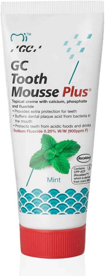 gc dental tooth mousse plus 40 g, mint flavor gc dental tooth mousse plus 40 g, mint flavor