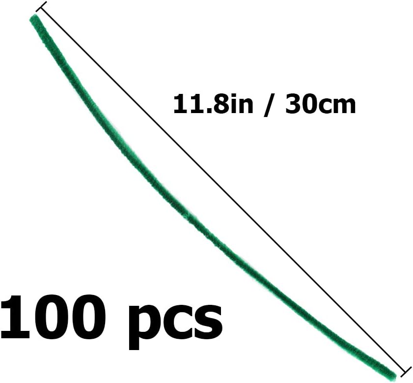 100 pieces pipe cleaners chenille stem, solid color pipe cleaners set for craft supplies diy arts crafts decorations, chenille stems pipe cleaners (green) 100 pieces pipe cleaners chenille stem, solid color pipe cleaners set for craft supplies diy arts crafts decorations, chenille stems pipe cleaners (green)