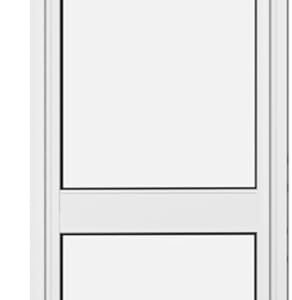 hakuna pets white glass patio pet door for sliding doors, large | adjustable height up to 83.5”, damage free or permanent install, locking panel included