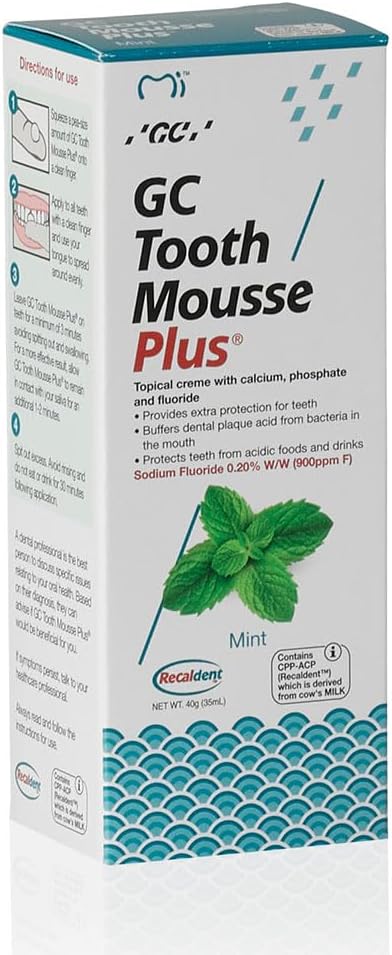gc dental tooth mousse plus 40 g, mint flavor gc dental tooth mousse plus 40 g, mint flavor