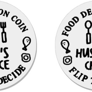 anniversary & valentines day gifts for him & her funny food decision flip coins