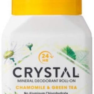 crystal essence mineral deodorant roll on, chamomile and green tea, 66ml