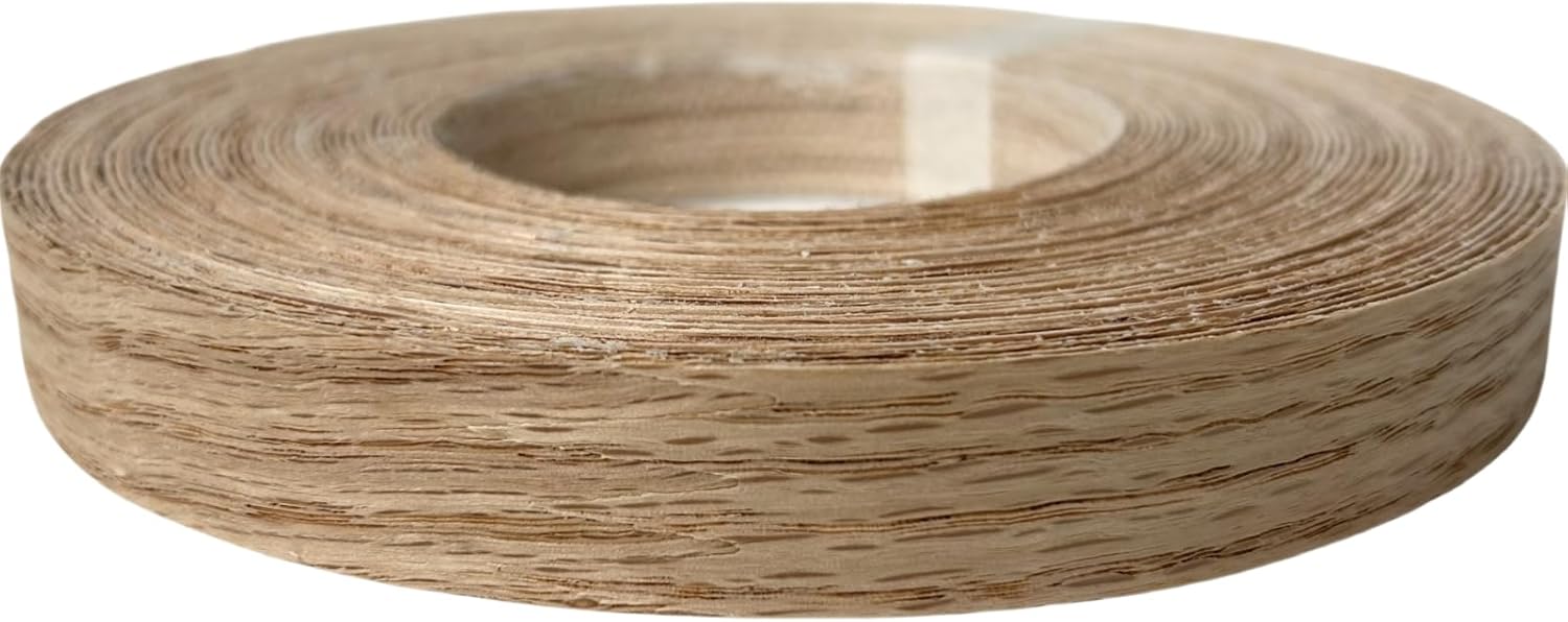 preglued american red oak wood veneer edging, plywood edge banding, flexible wood tape, iron on easy application veneer edging with hot melt adhesive back (1.9cmx15m) preglued american red oak wood veneer edging, plywood edge banding, flexible wood tape, iron on easy application veneer edging with hot melt adhesive back (1.9cmx15m)