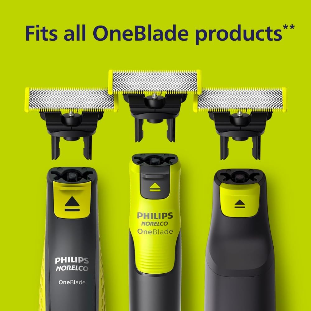 philips oneblade genuine face replacement blade fits all oneblade handles, 4 pack, qp240/50 philips oneblade genuine face replacement blade fits all oneblade handles, 4 pack, qp240/50