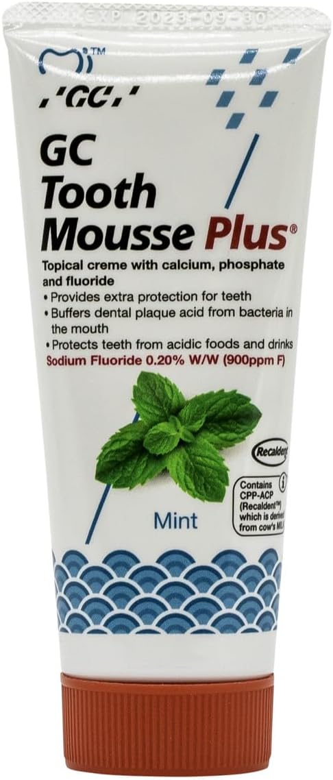 gc dental tooth mousse plus 40 g, mint flavor gc dental tooth mousse plus 40 g, mint flavor