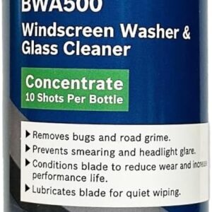 bosch bwa500 windshield washer fluid 500ml efficient & reliable solution for your car's clean windshield glass cleaner concentrate contains 10 shots per bottle