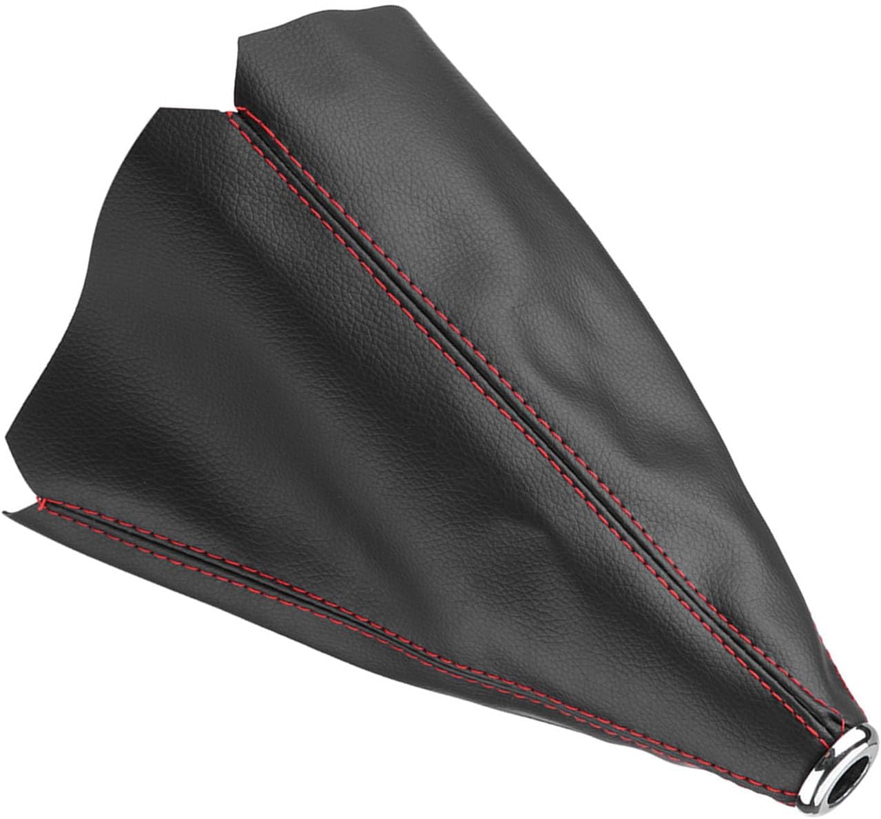 pu leather gear shift knob cover, red stitch boot cover large size fitment easy to install for most manual transmission cars pu leather gear shift knob cover, red stitch boot cover large size fitment easy to install for most manual transmission cars