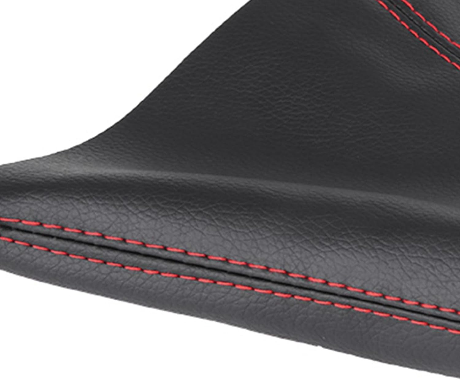 pu leather gear shift knob cover, red stitch boot cover large size fitment easy to install for most manual transmission cars pu leather gear shift knob cover, red stitch boot cover large size fitment easy to install for most manual transmission cars