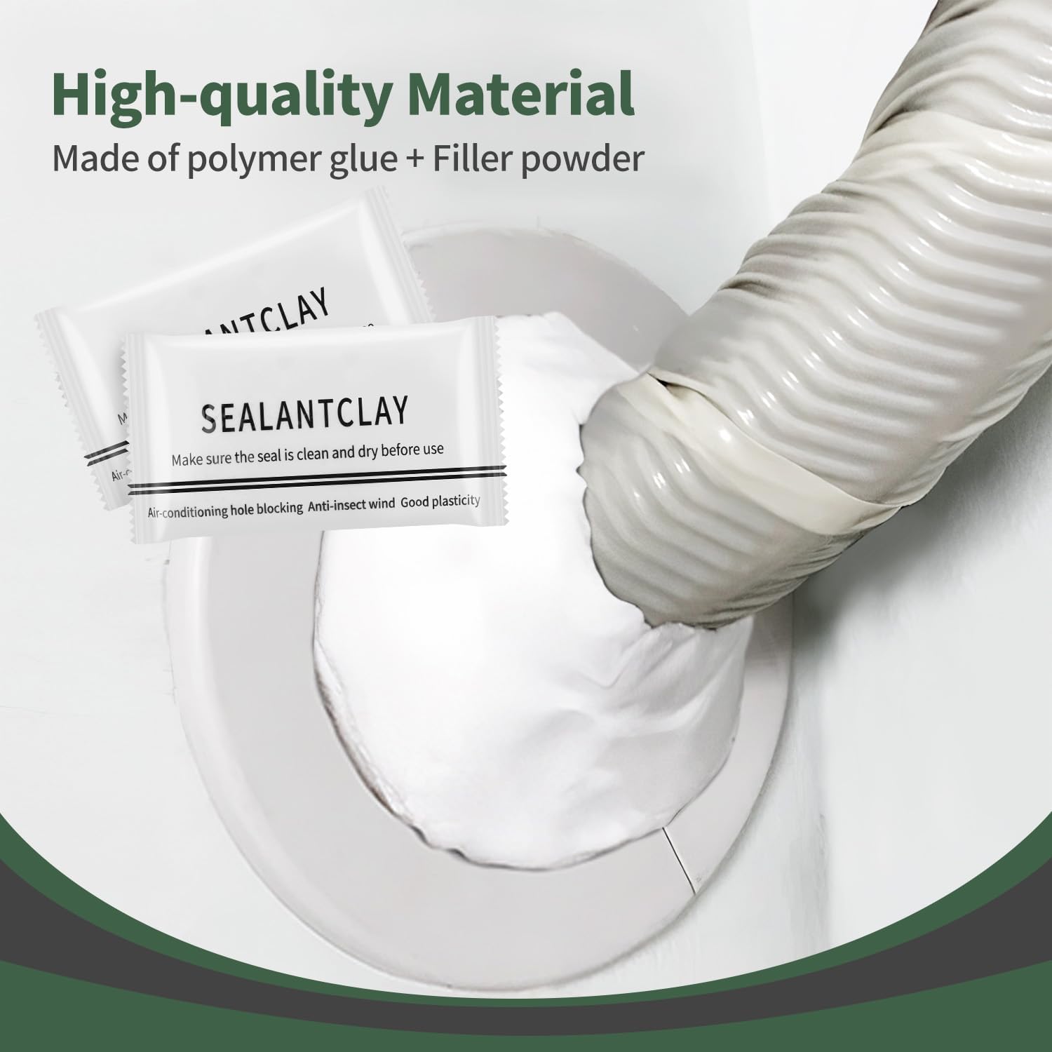 8pcs seal putty waterproof duct seal repair sealing clay, quick mending mud for drain connection, wall hole, air conditioning hole (8) 8pcs seal putty waterproof duct seal repair sealing clay, quick mending mud for drain connection, wall hole, air conditioning hole (8)