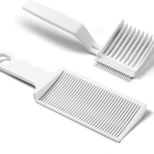 2 pcs barber fade combs, professional hair cutting comb, heat resistant clipper comb blending flat top comb for men salon hairdresser styling tools