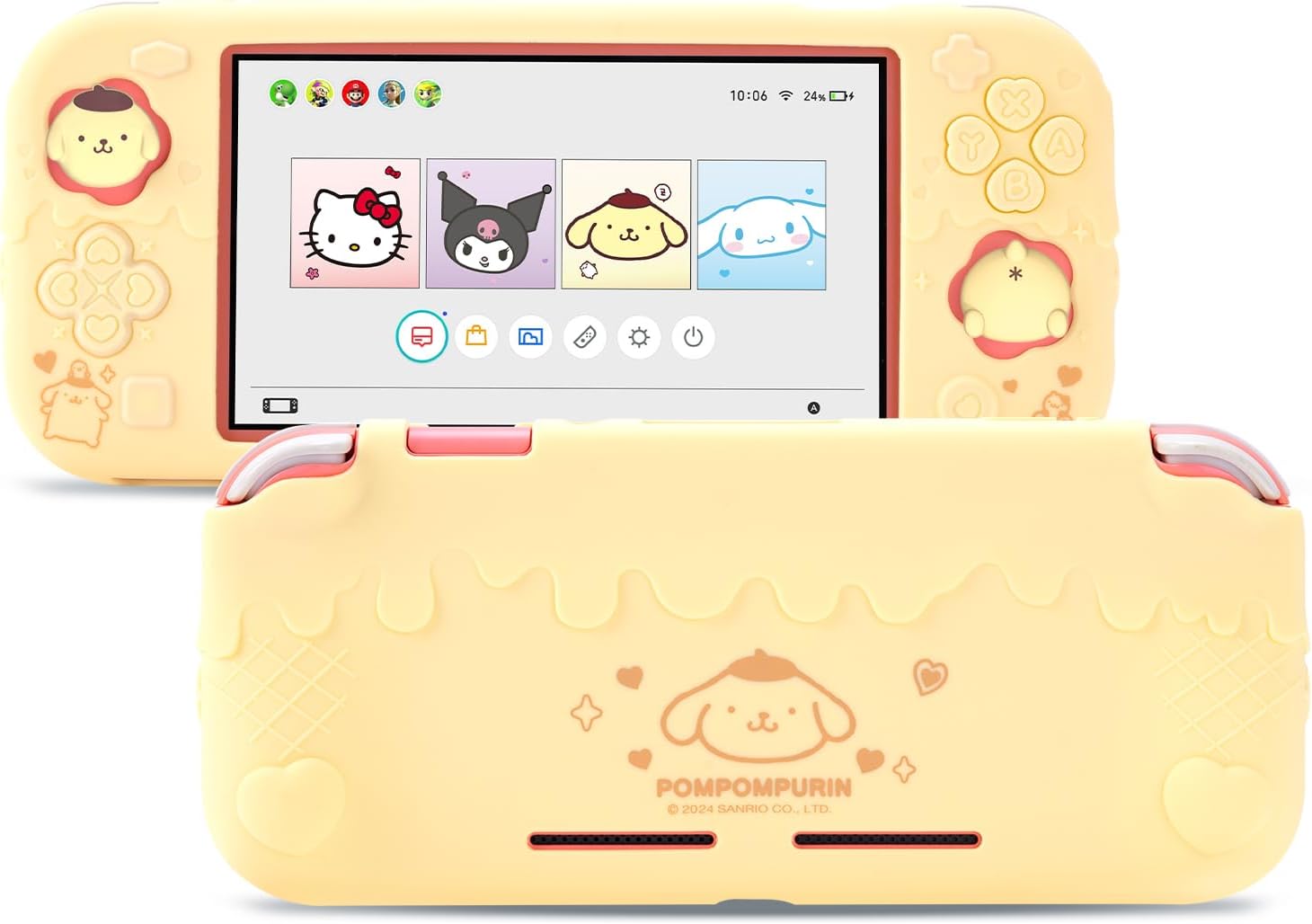 protective case for switch lite,anti scratch protective shell,soft silicone cover case for switch lite 2019 with 2 thumb grip caps (yellow) protective case for switch lite,anti scratch protective shell,soft silicone cover case for switch lite 2019 with 2 thumb grip caps (yellow)