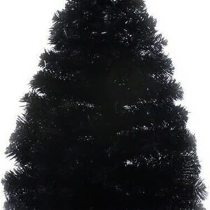 ariv black christmas tree 0.6m/1.8ft color xmas tree 90 pvc tips metal stand frame deco family store hotel home party holiday decoration ornaments