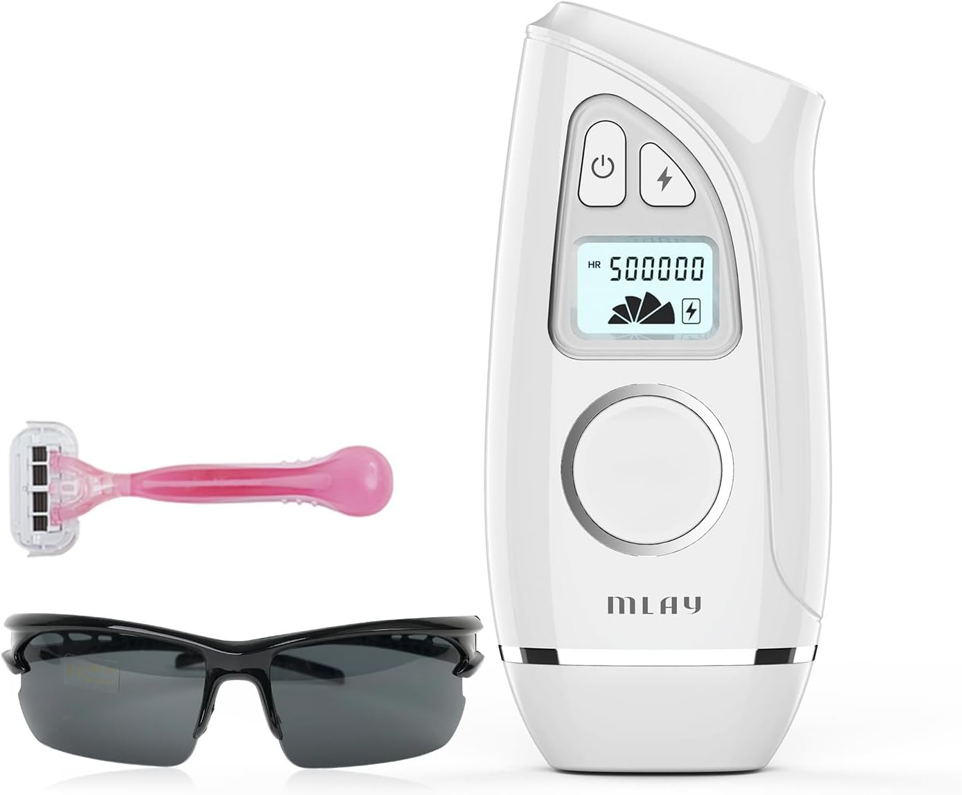 laser hair removal, ipl laser hair removal for women/men, 12j high energy hair removal device on facial legs arms bikini line with razor & goggles, laser permanent permanent hair remover machine white laser hair removal, ipl laser hair removal for women/men, 12j high energy hair removal device on facial legs arms bikini line with razor & goggles, laser permanent permanent hair remover machine white