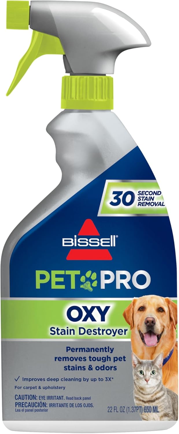 bissell pet pro oxy stain destroyer trigger pretreat spray (650ml) bissell pet pro oxy stain destroyer trigger pretreat spray (650ml)