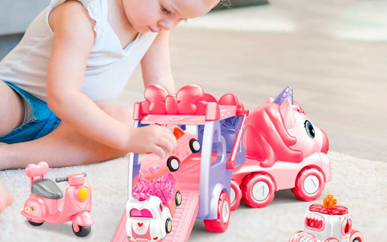 7. qizebaby toy cars for toddlers girls