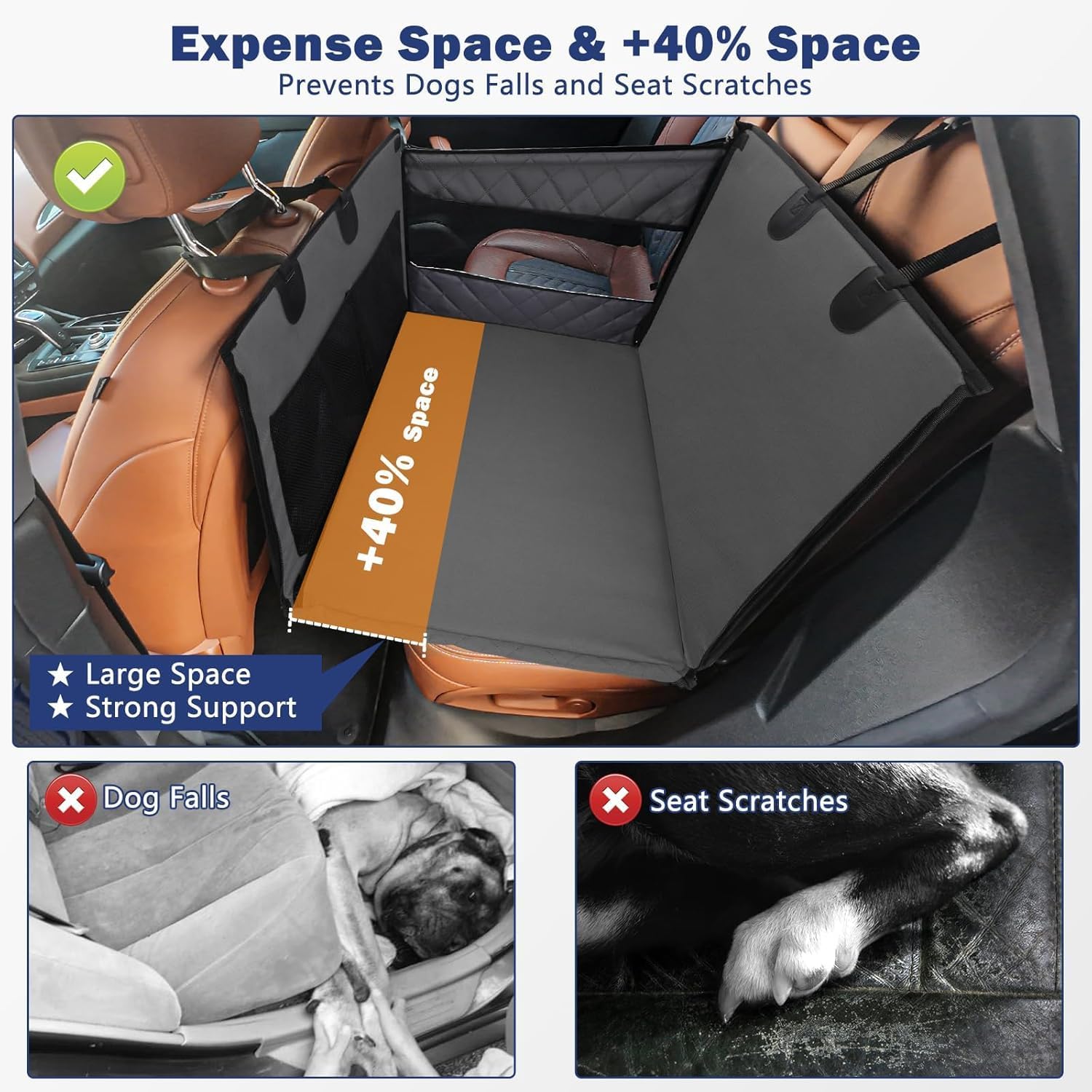 waterproof dog carseat, back seat car seat medium sized dog, car hammock for storage pocket, pet seat cover for cars/suv/truck waterproof dog carseat, back seat car seat medium sized dog, car hammock for storage pocket, pet seat cover for cars/suv/truck
