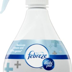 febreze with ambi pur fabric spray, clear, extra strength, 370ml