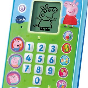 vtech peppa pig learning phone: pretend play phone, 2 5 years, toddler, unisex, multicoloured, communication skill, group game, hand eye coordination