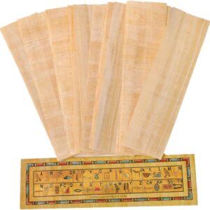 10 egyptian papyrus paper blank bookmarks for art projects and schools 7.2 x2.0 inch (5x18 cm) by craftsofegypt
